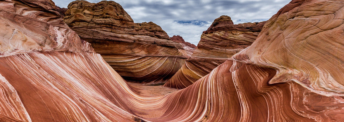 Noah Jigsaw Puzzle The Wave rock formation, Paria Canyon Vermillion Cliffs, Coyote Buttes, Page, Arizona, USA, Panorama 1000 Pieces
