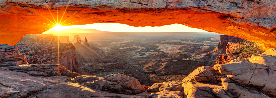 Noah Jigsaw Puzzle Mesa Arch, Table Mountain Arch, Panorama 1000 Pieces