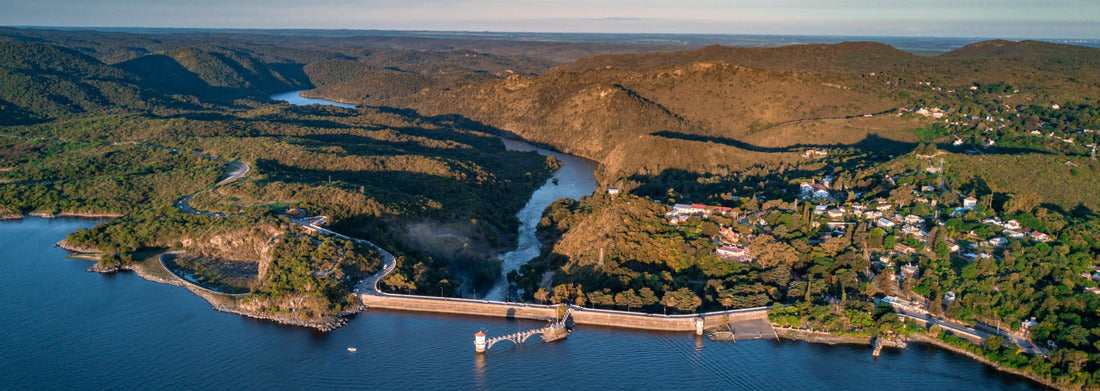 Noah Jigsaw Puzzle Dam of the lake of the city "Embalse" in the province of Córdoba, Argentina, Panorama 1000 Pieces