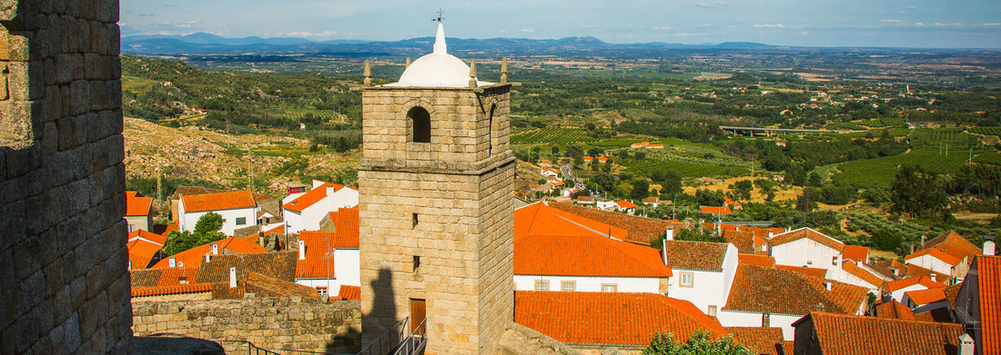 Noah Jigsaw Puzzle Beautiful old church tower in the mountains of Gardunha, Portugal. Old historical village of Castelo Novo - Fundao - Portugal, Panorama 1000 Pieces