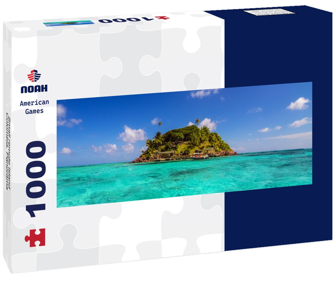 Small remote island Colombia 1000pc Panoramic Puzzle