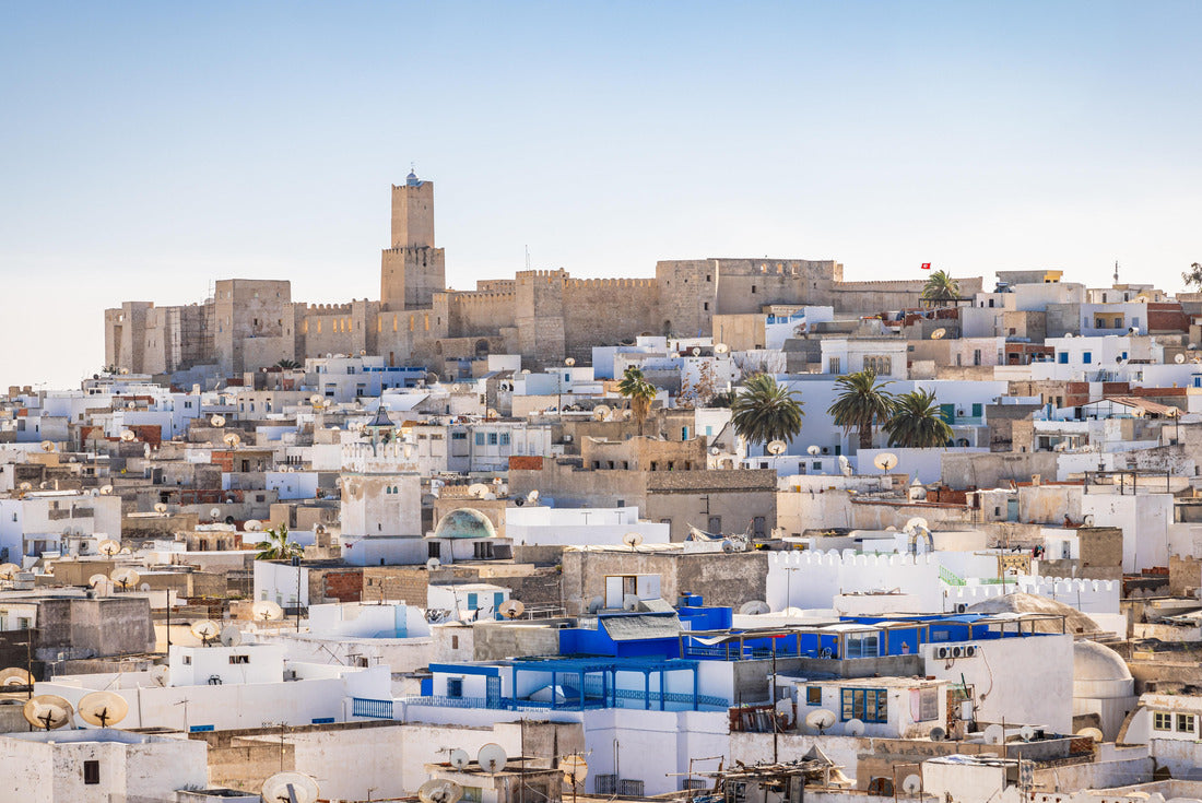 Sousse, Tunisia. The Archaeological Museum Sousse above the city of 2000pc Puzzle