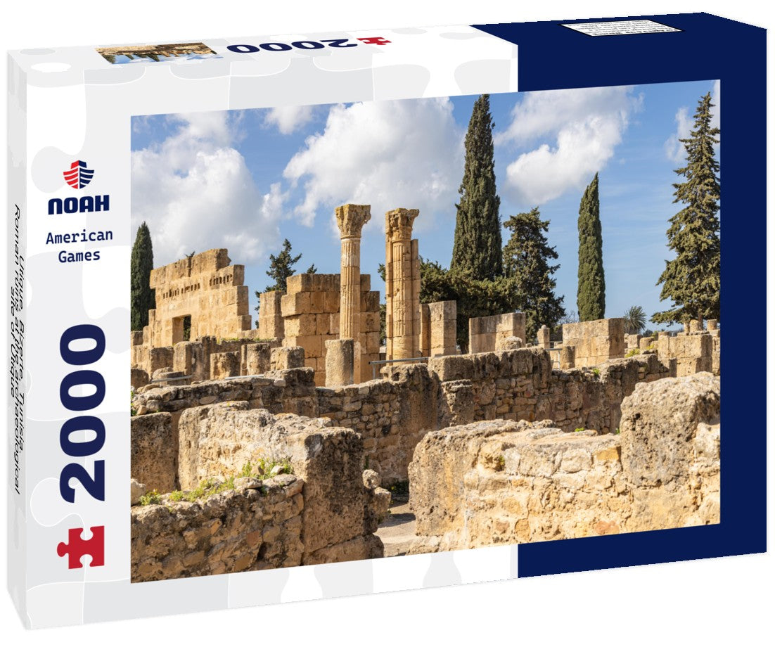 Utique, Bizerte, Tunisia. Roman ruins at the archaeological site of Utique 2000pc Puzzle