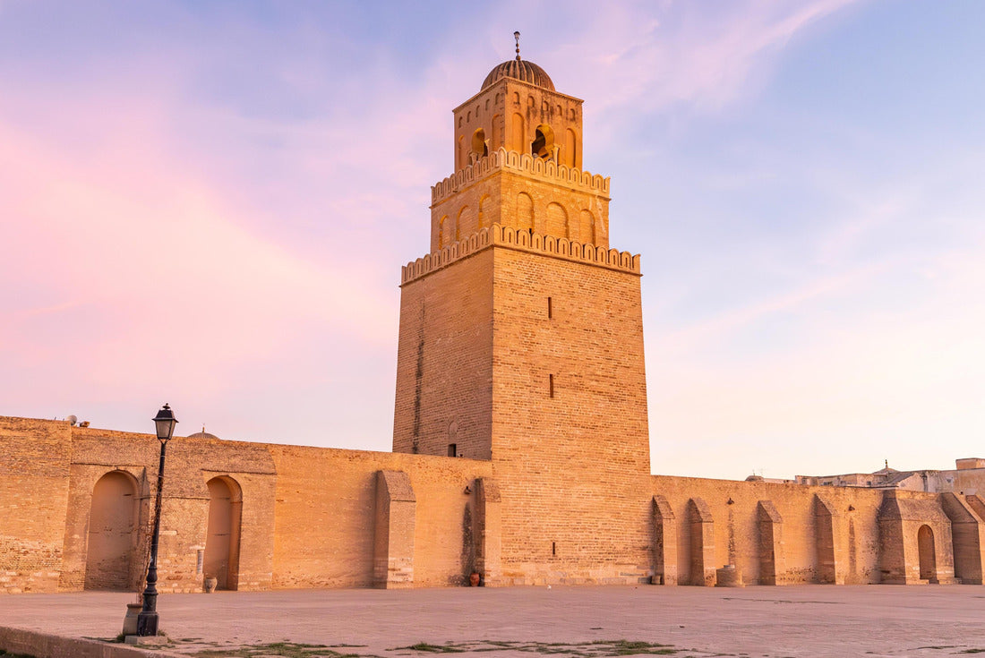 Noah Jigsaw Puzzle Kairouan, Tunisia. Minaret of the Great Mosque of Kairouan at sunset 2000 pieces