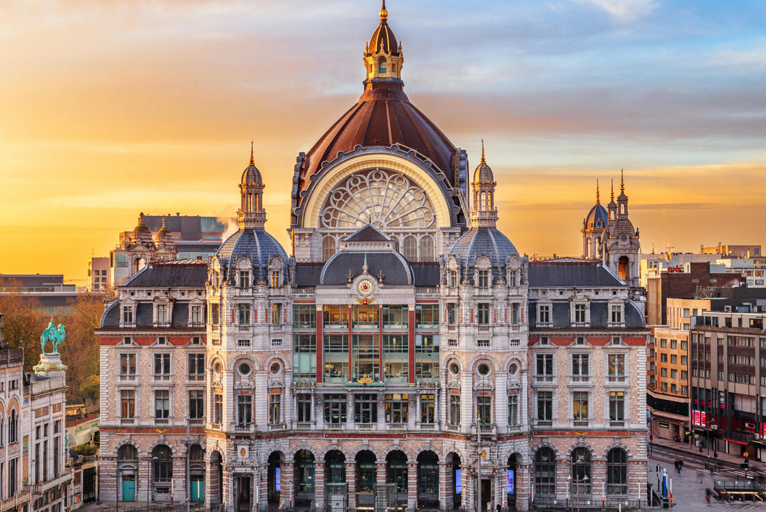 Antwerp, Belgium cityscape at Centraal Railway Station at dawn 2000pc Puzzle