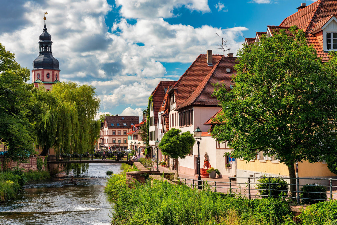 Old town of Ettlingen in Germany with the Alb river. View of the center of Ettlingen, Germany, with the Alb river. Ettlingen, Baden-Württemberg, Germany 2000pc Puzzle