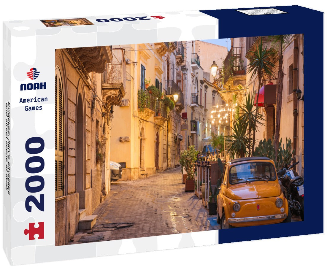 Syracuse, Italy's cityscape and street scene at dusk 2000pc Puzzle
