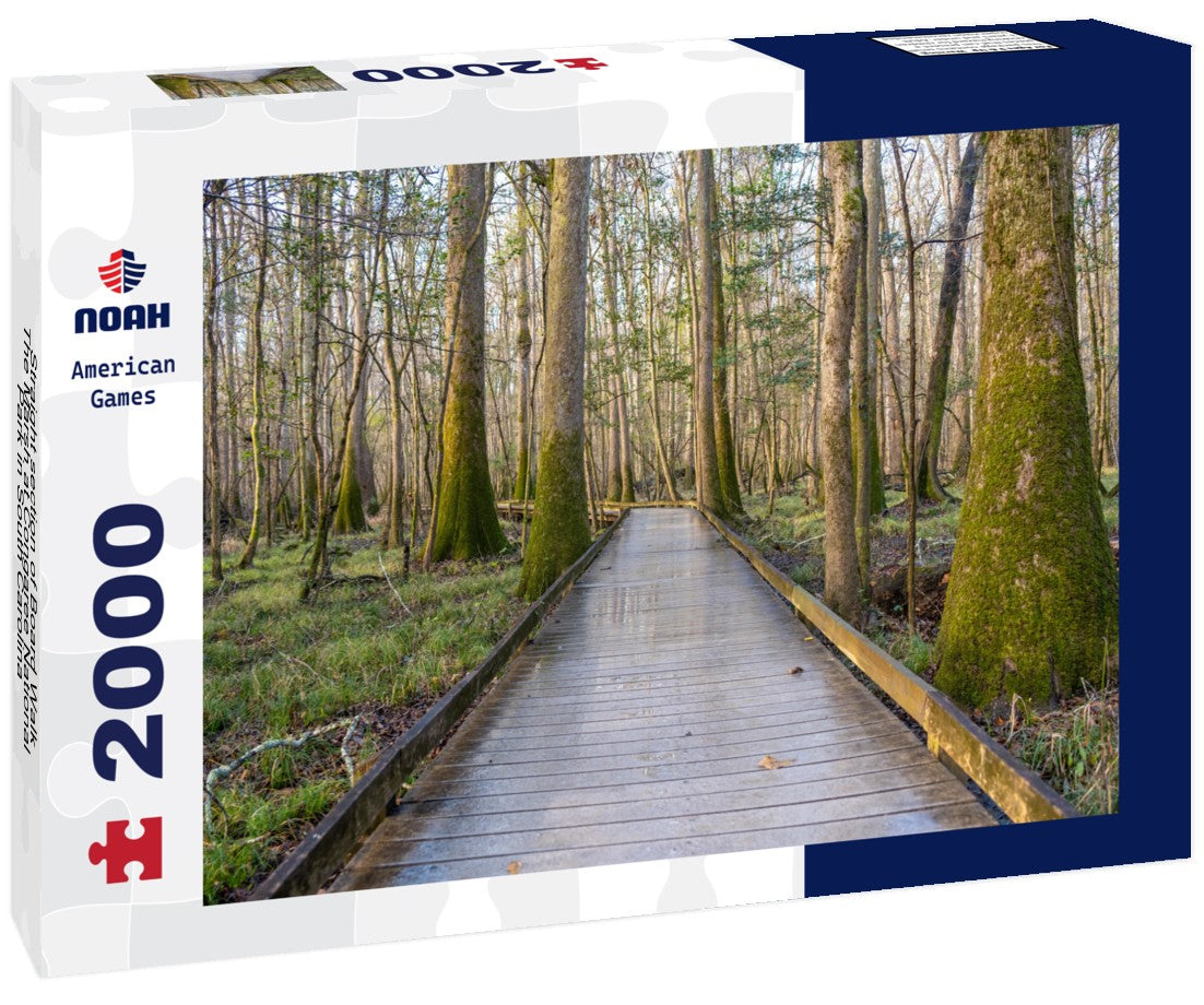 Straight section of Board Walk The Marsh at Congaree National Park in South Carolina 2000pc Puzzle