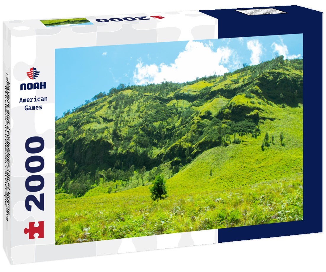Savana and Teletubbies Hill at Bromo Tengger Semeru National Park, East Java, Indonesia. Indonesian Landscape 2000pc Puzzle