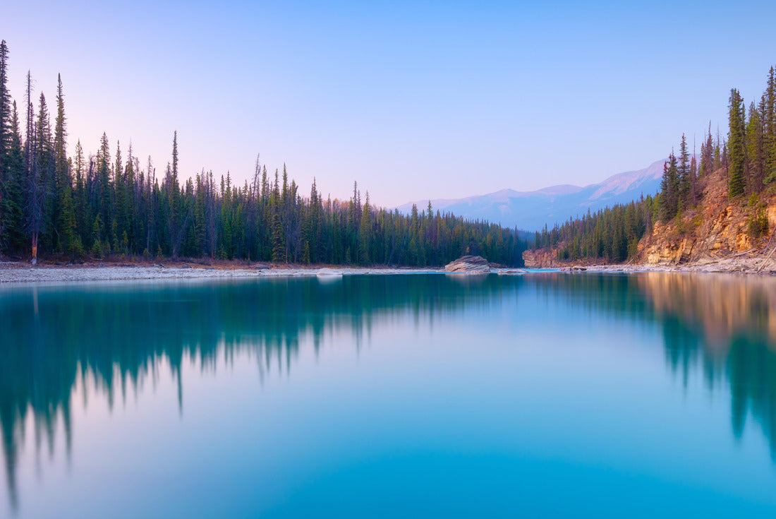 Nature. Landscape at daytime. Lake and forest in a mountain valley. Natural landscape with sunset. Banff National Park, Alberta, Canada 2000pc Puzzle