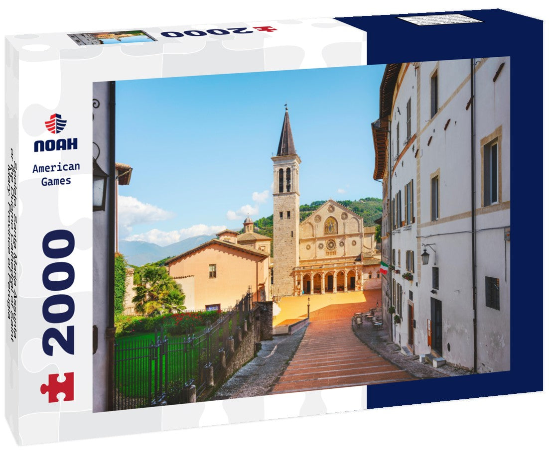 Spoleto, Santa Maria Assunta or the Duomo Cathedral of Saint Mary. Province of Perugia, Umbria region, Italy 2000pc Puzzle