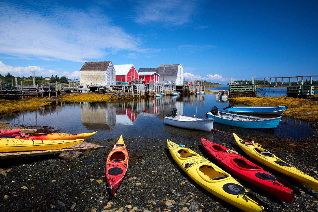 Kayaks on the shore, Blue Rocks, Nova Scotia Canada 2000pc Puzzle