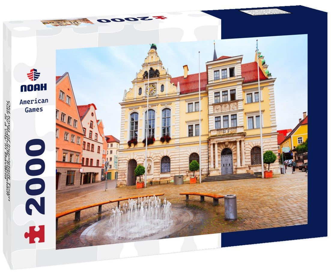 Old town of Ingolstadt Town hall or Rathaus. Ingolstadt is a city in Bavaria 2000pc Puzzle