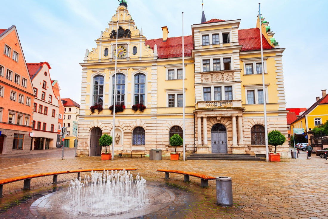 Old town of Ingolstadt Town hall or Rathaus. Ingolstadt is a city in Bavaria 2000pc Puzzle