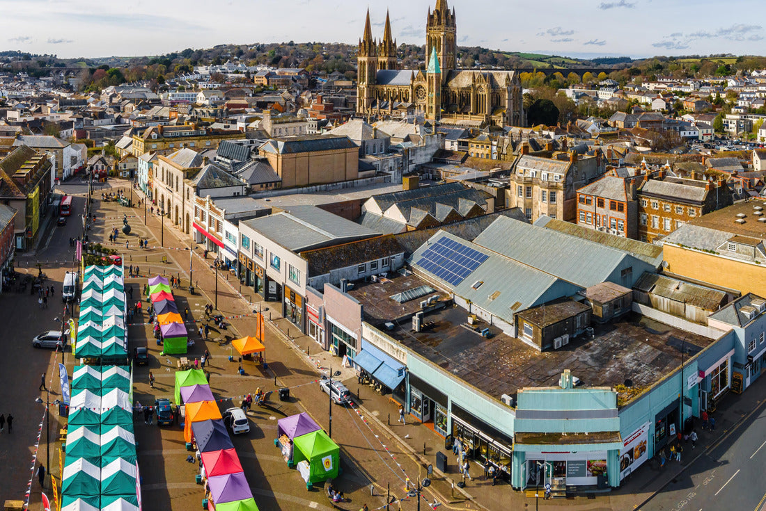 Aerial view of Truro, the capital of Cornwall, England, United Kingdom 2000pc Puzzle