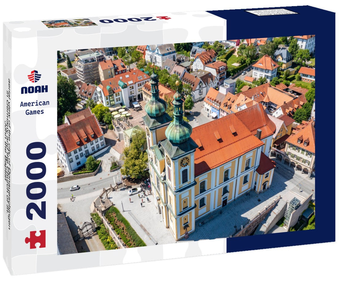 aerial view of the city of Donaueschingen in Germany and the Church of St. John the Baptist 2000pc Puzzle