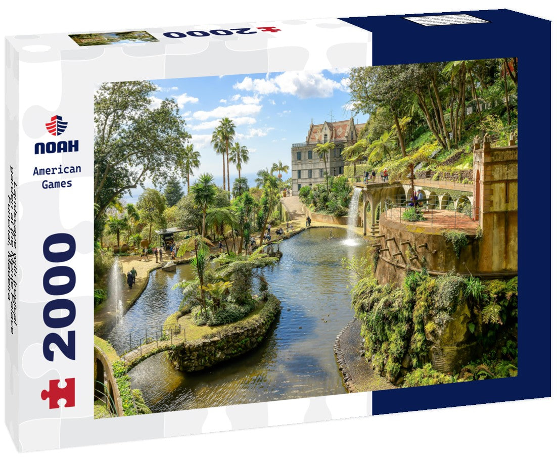 Landscape with tropical garden at the Monte Palace, Funchal, Madeira 2000pc Puzzle