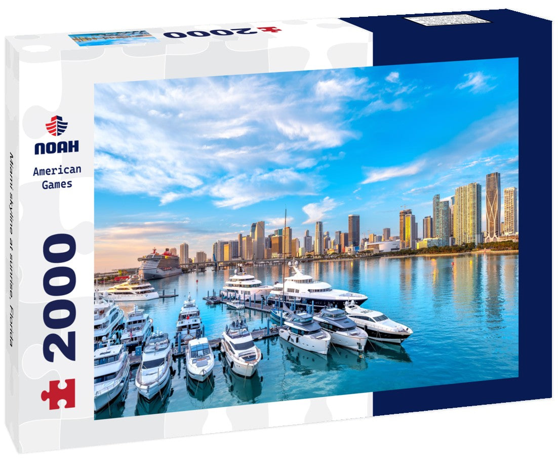 Miami skyline at sunrise, Florida 2000pc Puzzle