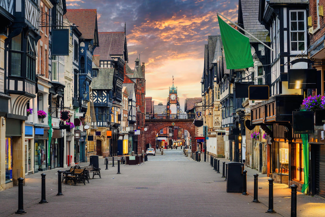 Historic old town of Chester, famous for its well-preserved half-timbered Tudor-style houses, England, United Kingdom 2000pc Puzzle