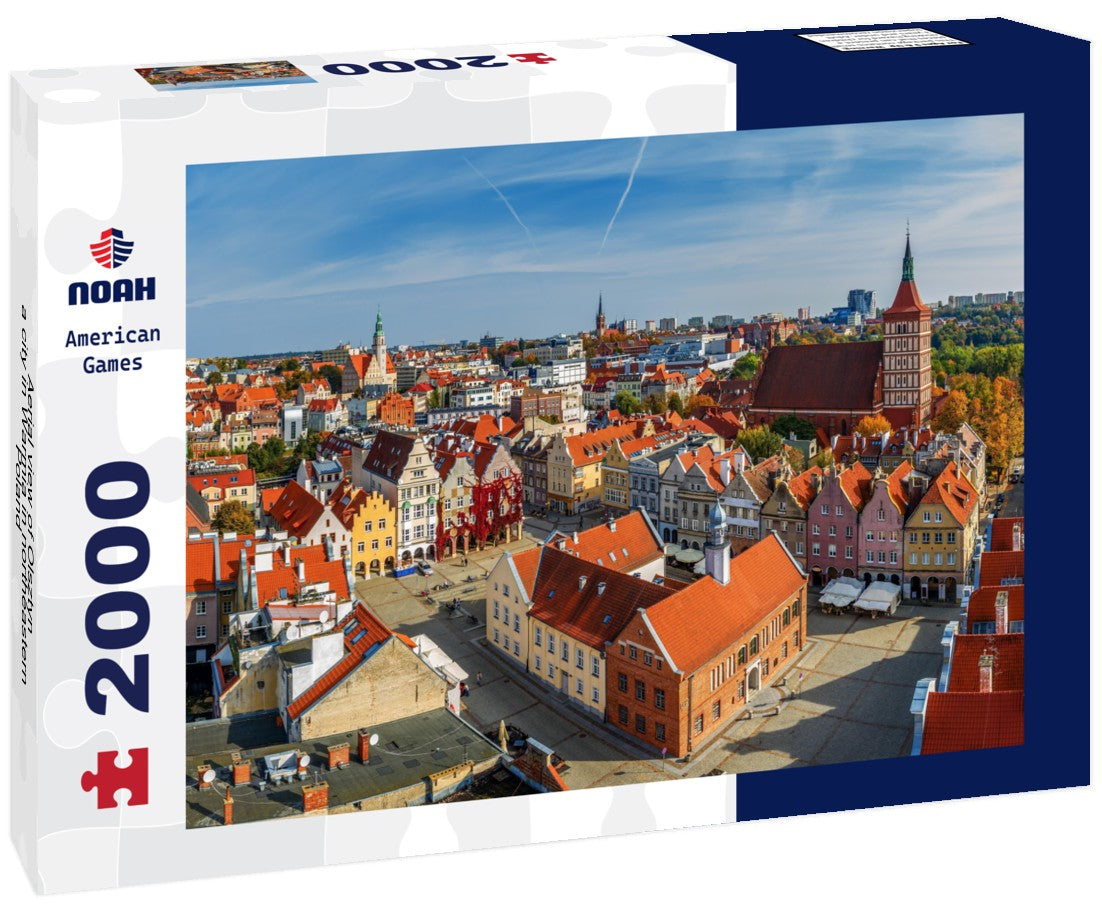 Aerial view of Olsztyn, a city in Warmia in northeastern Poland 2000pc Puzzle