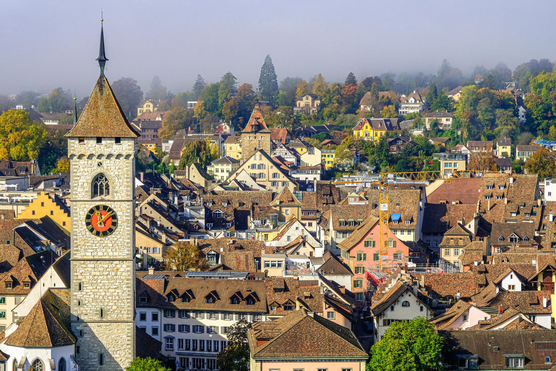 the old town of Schaffhausen, Switzerland from the Munot fortress 2000pc Puzzle