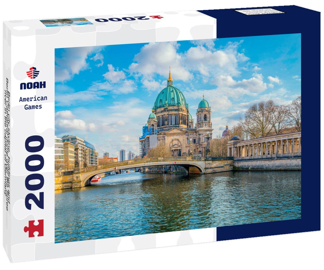 Berlin city skyline, buildings and Berlin Cathedral dome over the Spree river in the capital of Germany 2000pc Puzzle