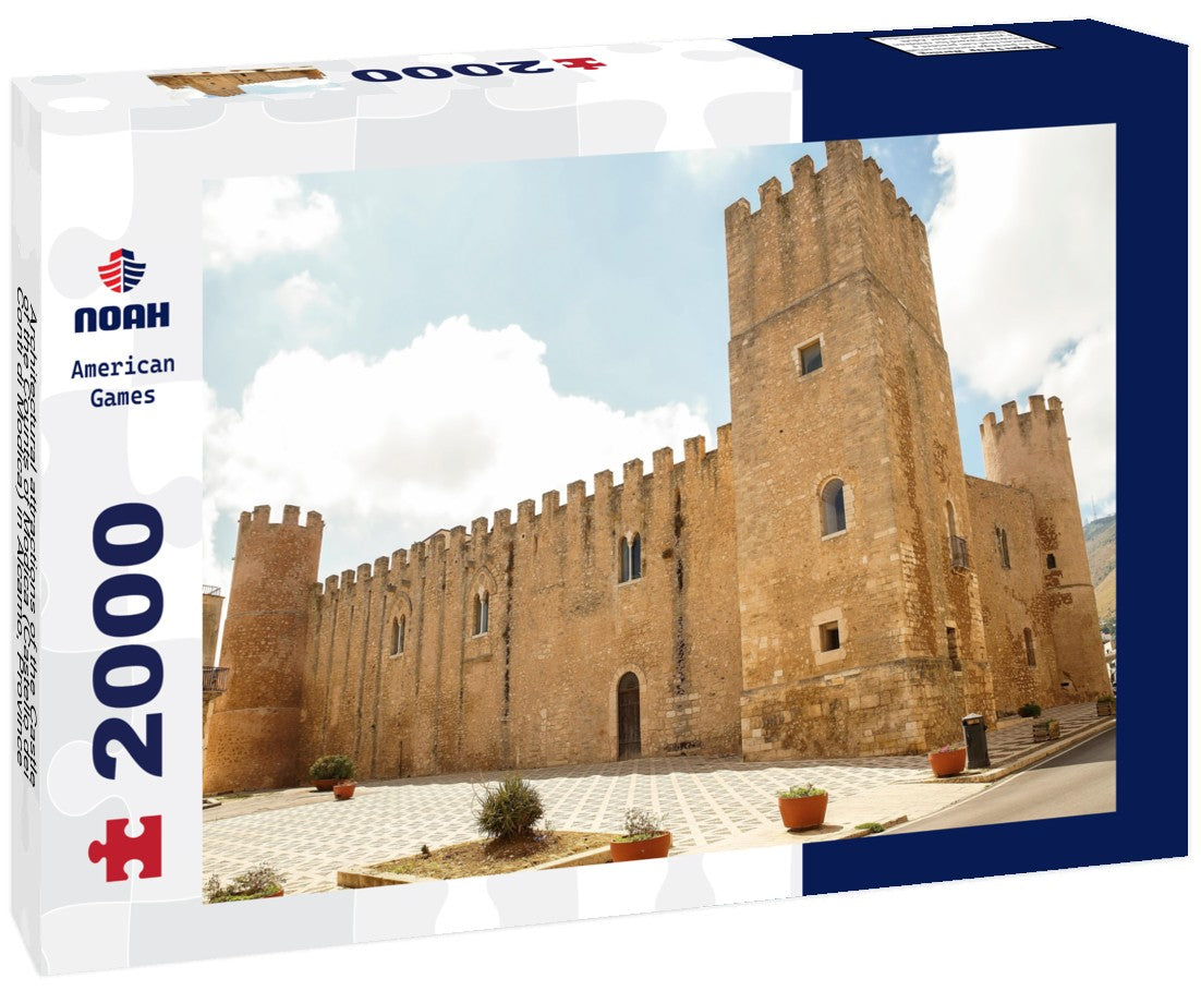 Architectural attractions of the Castle of the Counts of Modica (Castello dei Conti di Modica) in Alcamo, Province of Trapani, Sicily, Italy 2000pc Puzzle