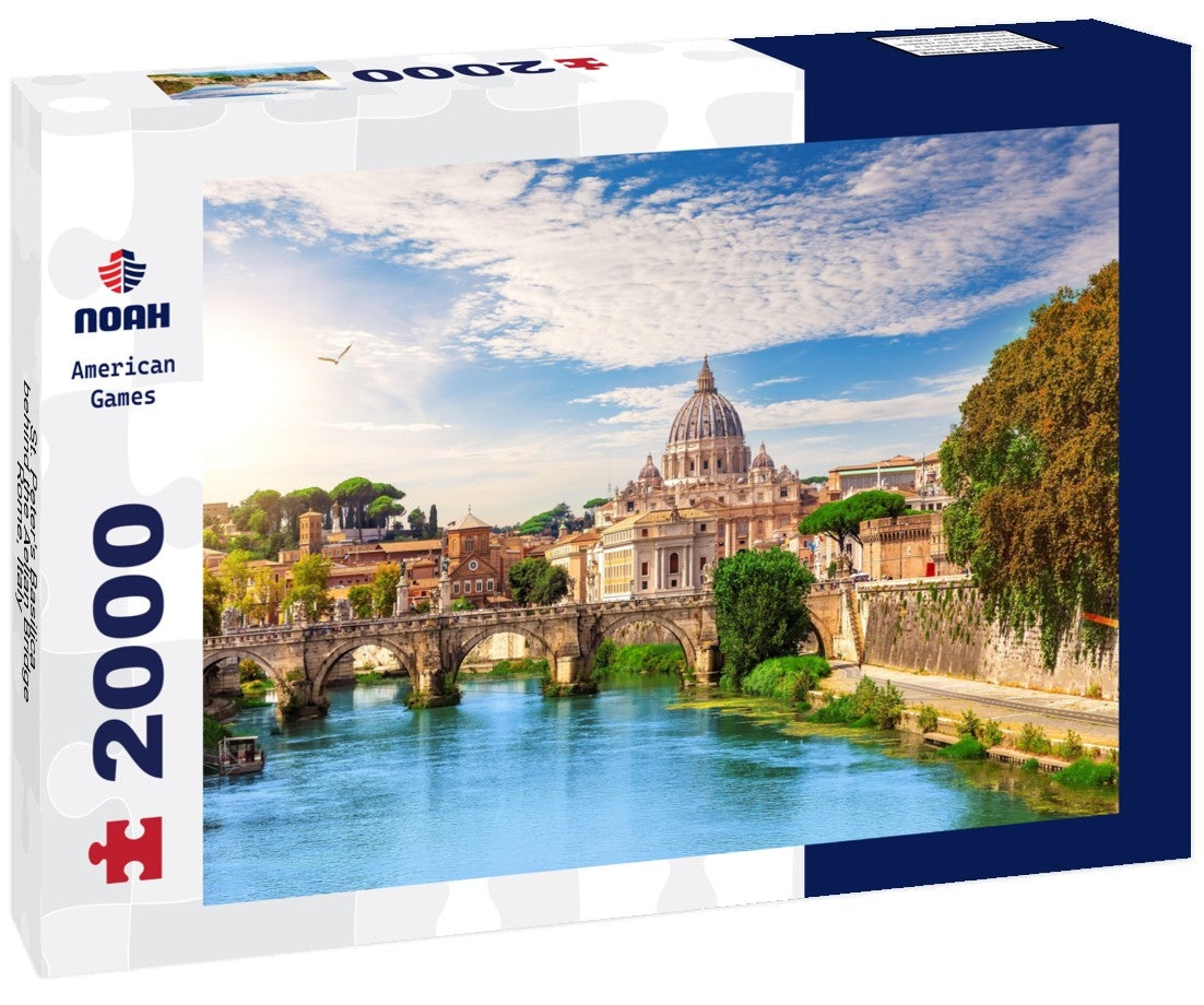 St. Peter's Basilica behind the Aelian Bridge, Rome, Italy 2000pc Puzzle