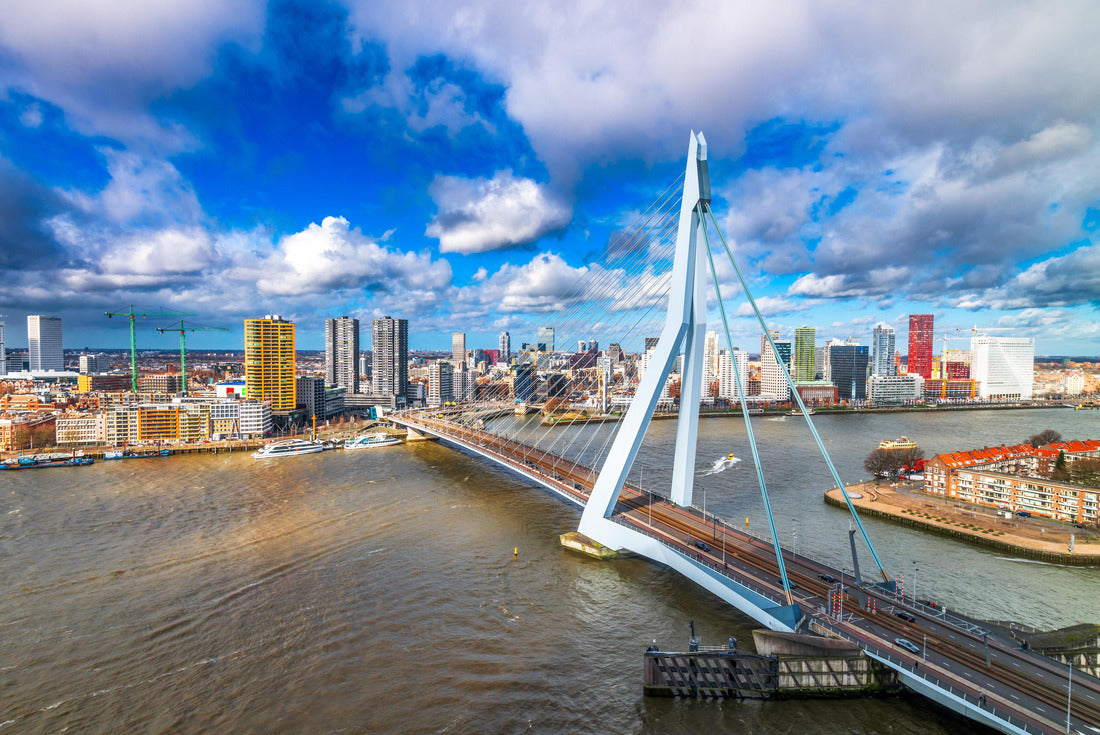 Rotterdam, Netherlands, city skyline and bridge in the afternoon 2000pc Puzzle