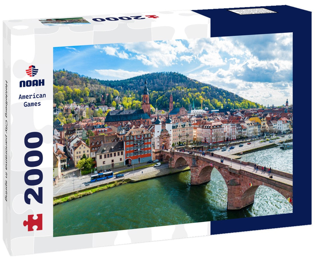 Heidelberg City in spring 2000pc Puzzle
