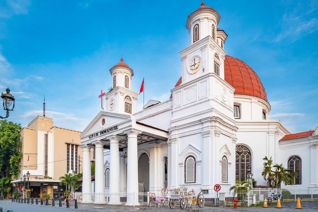 Looks majestic from the east side of The G.P.I.B. Immanuel Building, better known as the Blenduk Church, which was built in 1753 in Semarang, Indonesia 2000pc Puzzle