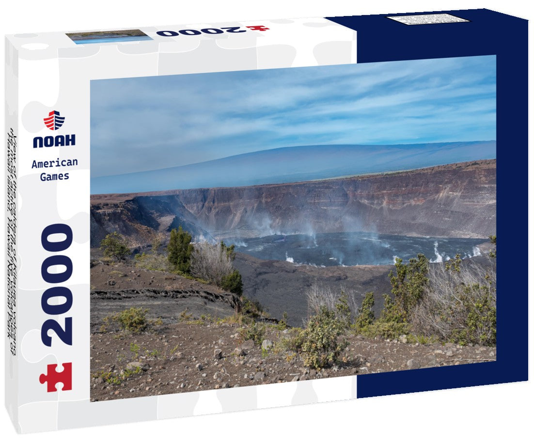 the caldera of Kilauea volcano, the most active of the five volcanoes of Hawaii island, Hawaii National Park, USA 2000pc Puzzle