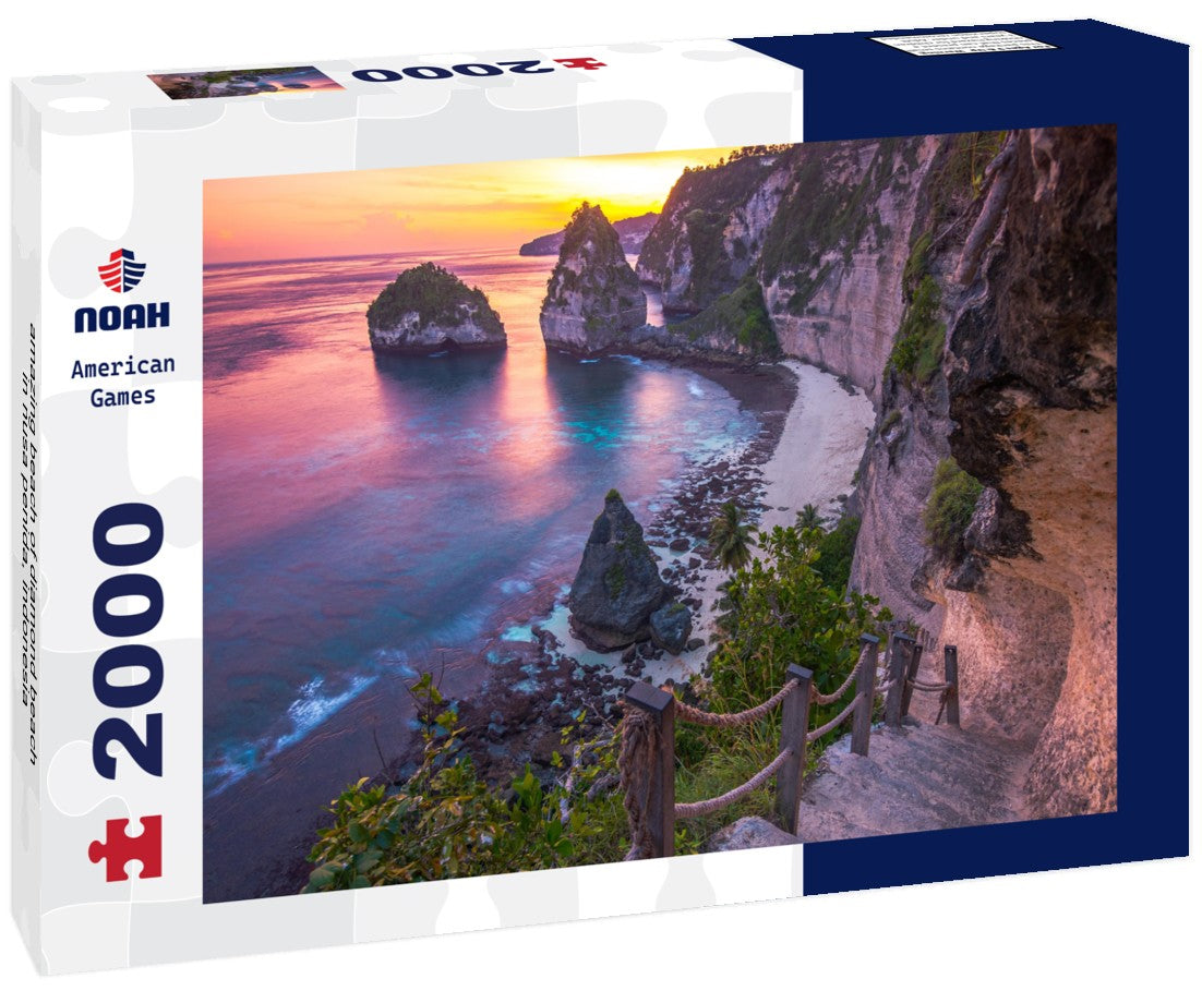 amazing beach of diamond beach in nusa penida, indonesia 2000pc Puzzle