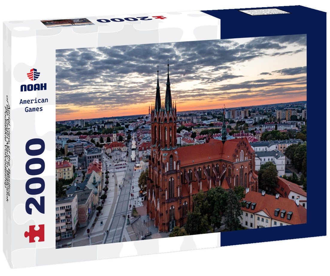 Aerial view of the Basilica of the Virgin Mary in Bialystok, Podlaskie Voivodeship, Poland 2000pc Puzzle