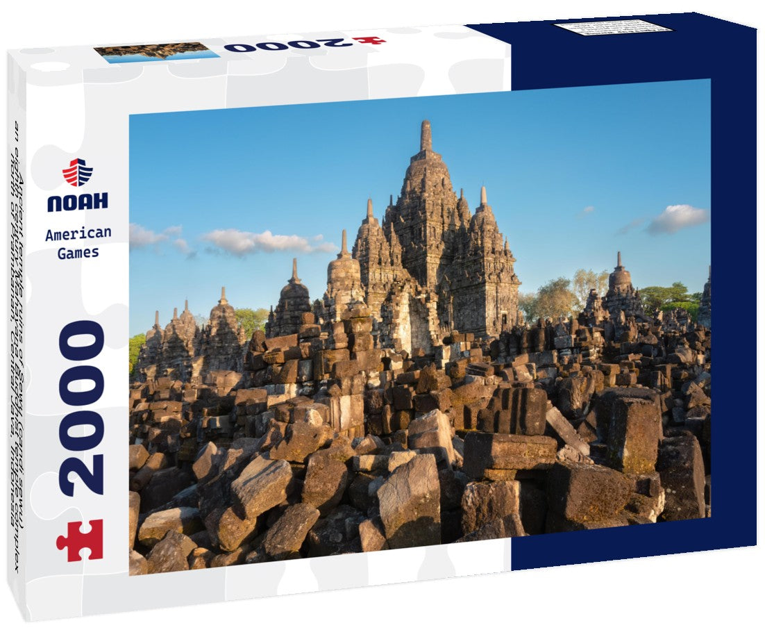Ancient temple ruins of Sewu (candi sewu), an eighth century Mahayana Buddhist temple complex, north of Prambanan, Central Java, Indonesia 2000pc Puzzle