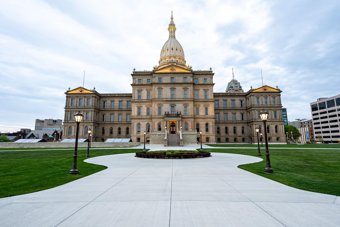 Michigan State Capitol Building and Surround Lansing Area 2000pc Puzzle