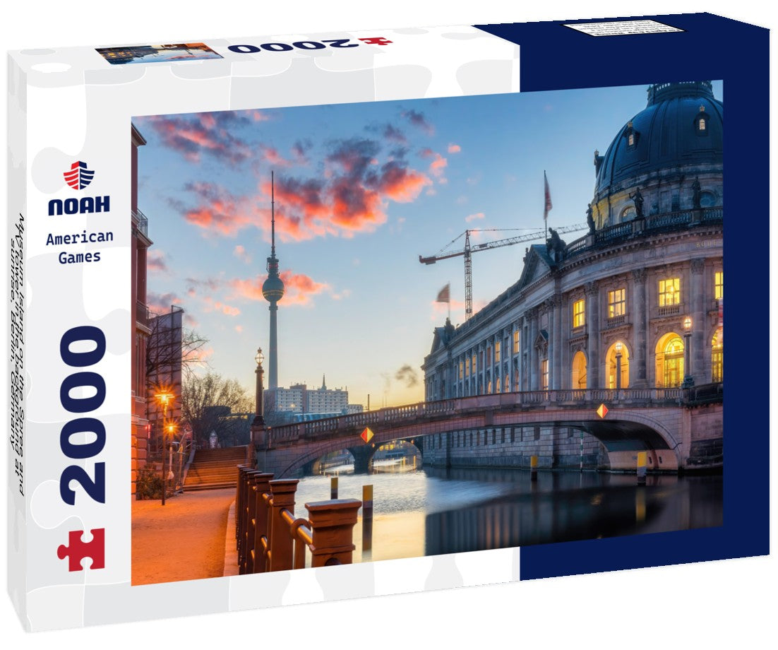 Museum Island on the Spree and TV tower in the background at sunrise, Berlin, Germany 2000pc Puzzle
