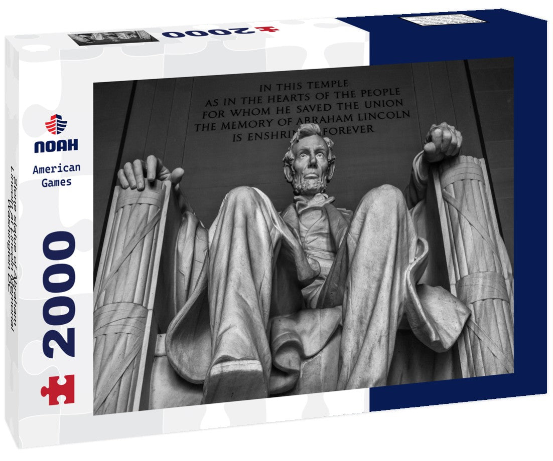 Stone statue of Abraham Lincoln at Lincoln Memorial, Washington DC 2000pc Puzzle