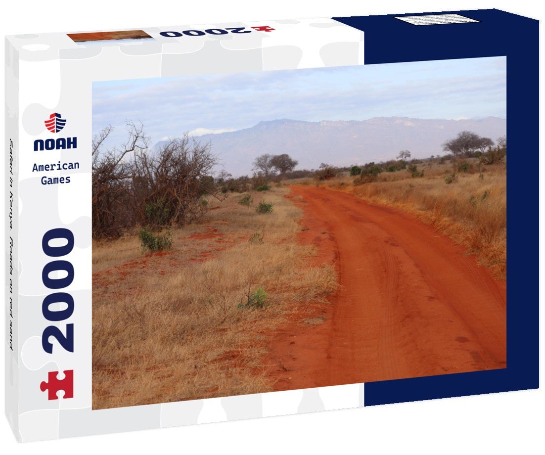 Safari in Kenya. Roads on red sand 2000pc Puzzle