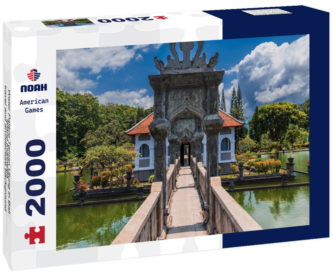 Water Palace Taman Ujung in Bali Island Indonesia - travel and architecture background 2000pc Puzzle