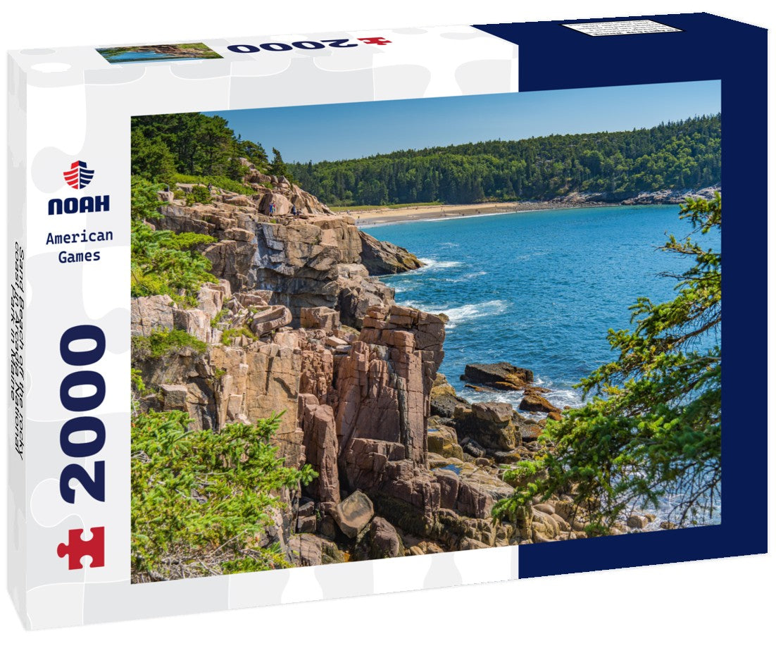 Sand Beach off the rocky coast in Arcadia National Park in Maine 2000pc Puzzle