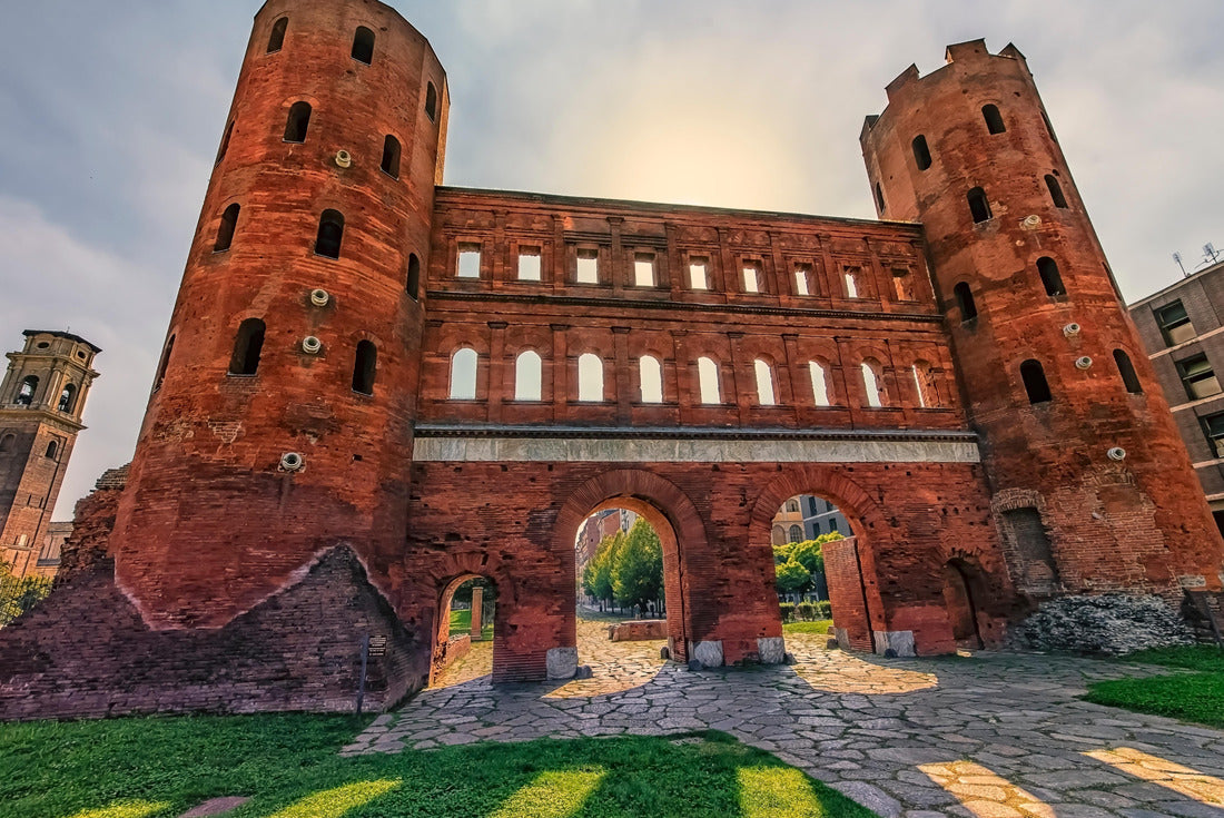 Noah Jigsaw Puzzle The Palatine Towers, an old Roman city gate in the old town of Turin, Italy 2000 pieces
