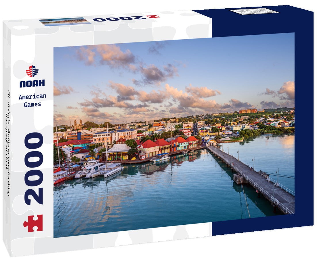 St. John's, Antigua overlooking the quay at dusk 2000pc Puzzle
