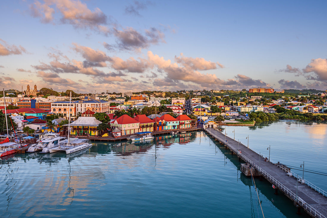 St. John's, Antigua overlooking the quay at dusk 2000pc Puzzle