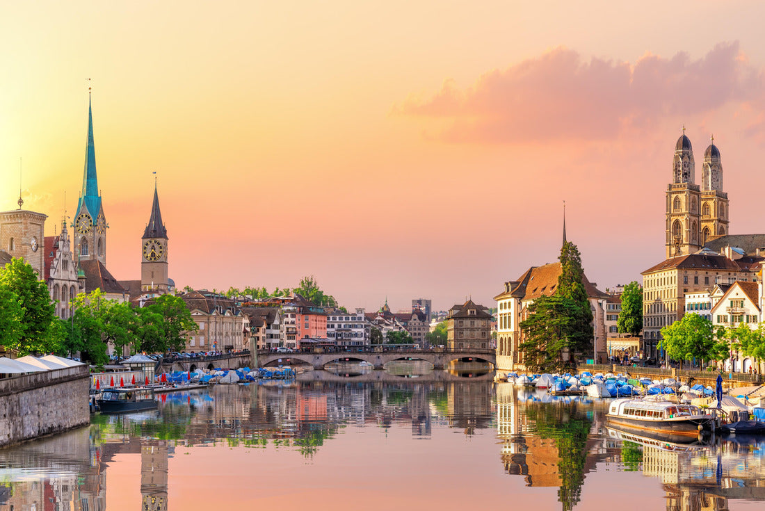Aerial view of Zurich city center and its reflection, Switzerland 2000pc Puzzle