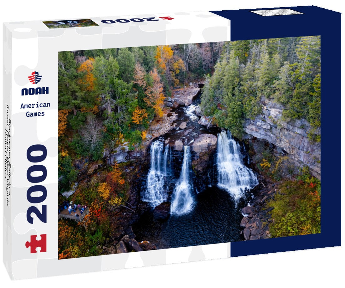 Blackwater Falls in a forest, Davis, West Virginia, United States 2000pc Puzzle