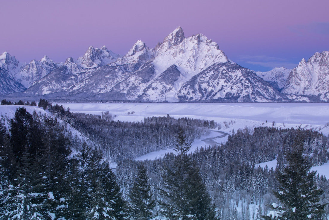 Winter Alpenglow at Snake River Overlook Grand Teton National Park 2000pc Puzzle