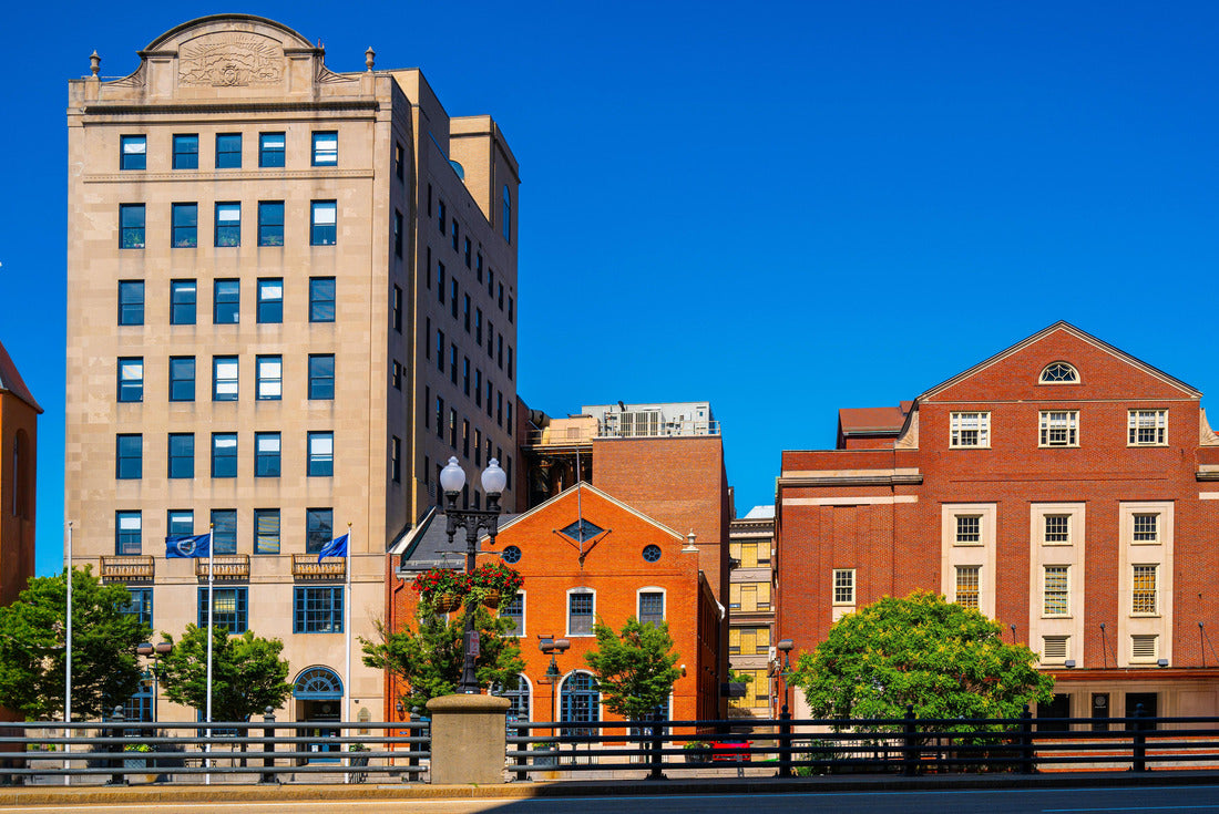 Providence skyline, buildings, and street landscape in vibrant uplifting colors, Rhode Island, USA 2000pc Puzzle