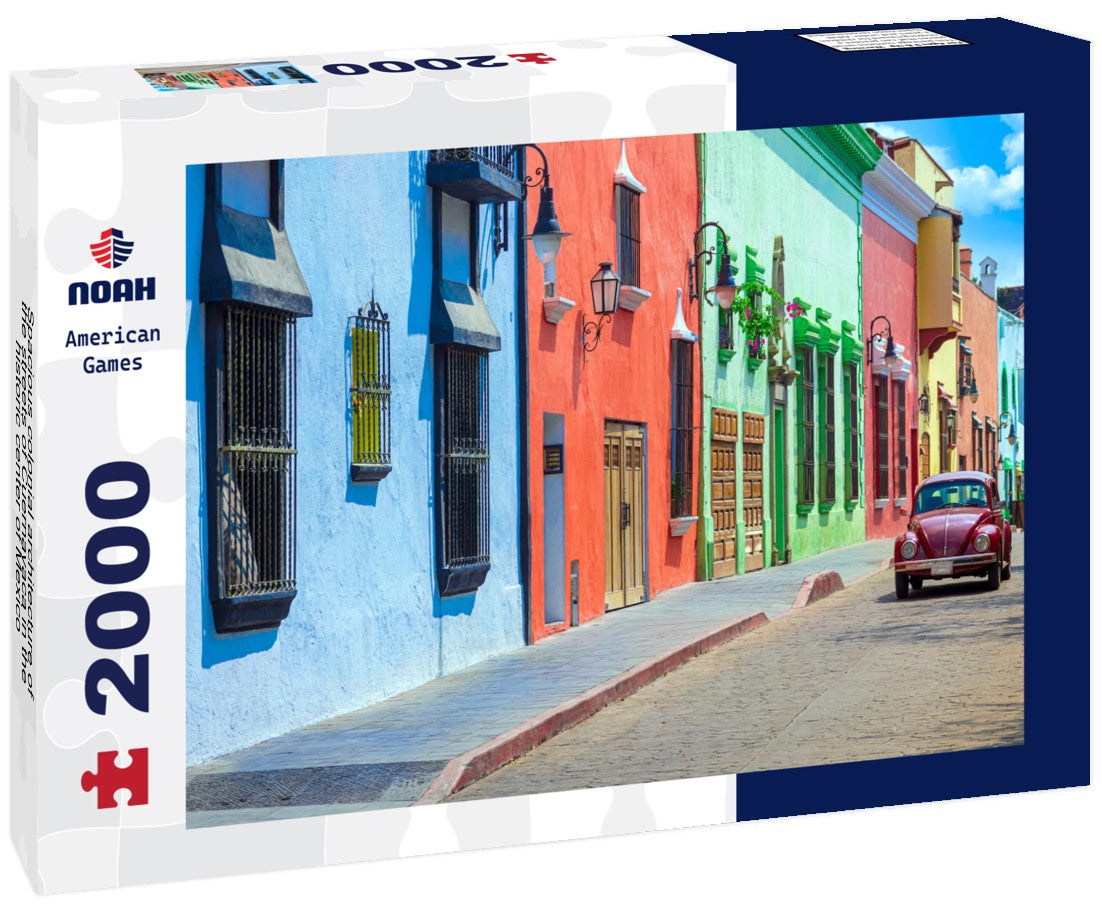 Spacious colonial architecture of the streets of Cuernavaca in the historic center of Mexico 2000pc Puzzle