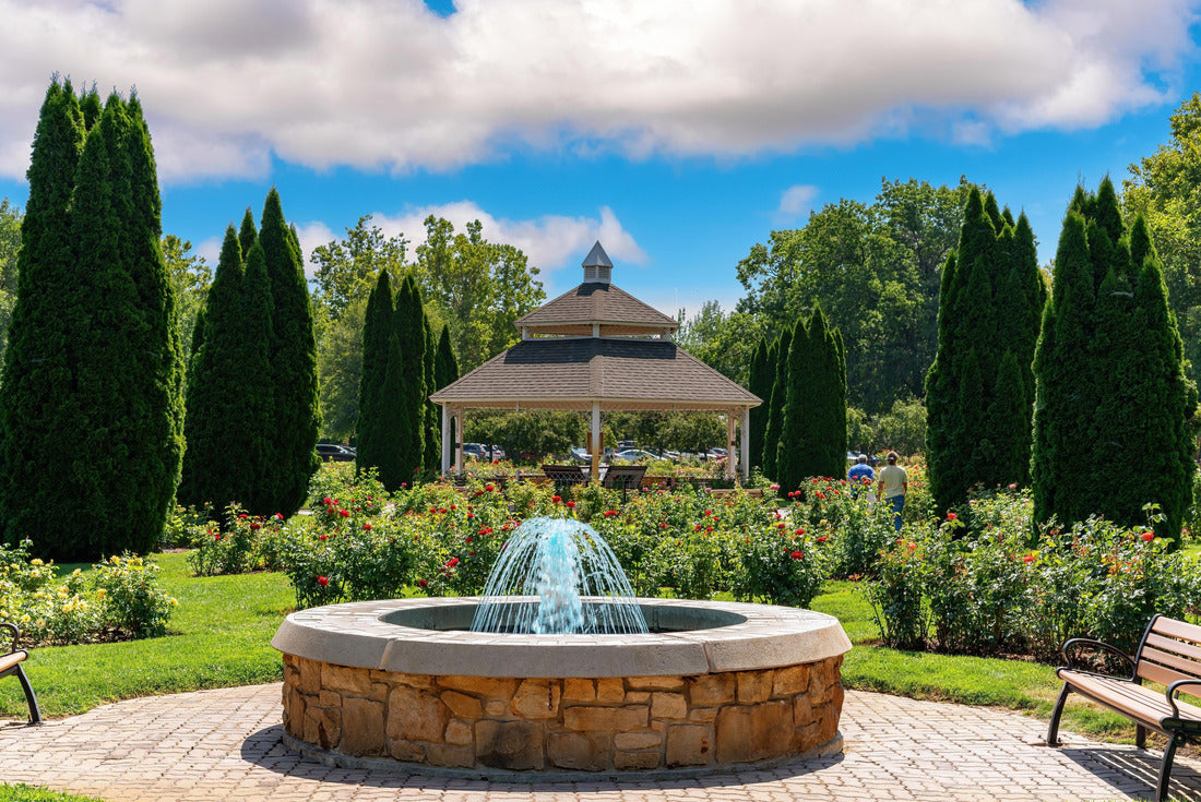 Fountains and benches in popular city park Boise Idaho 2000pc Puzzle